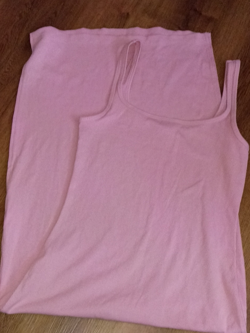 PINK Victoria's Secret Pink Ribbed Maxi Dress